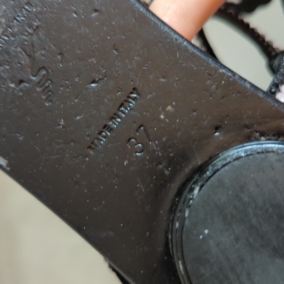 Rene Caovilla Black and Pink Rhinestone Thong Sandals 37 - Picture 7 of 12